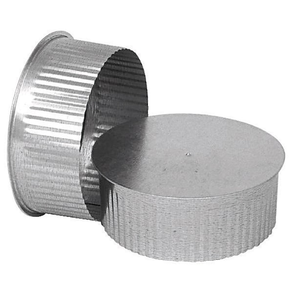 Imperial Imperial 5 in. D Galvanized Steel Crimped Pipe End Cap GV0734 - main
